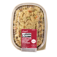 Family-size savoury bread stuffing with vegetables in a ready-to-heat container, classic holiday side dish.
